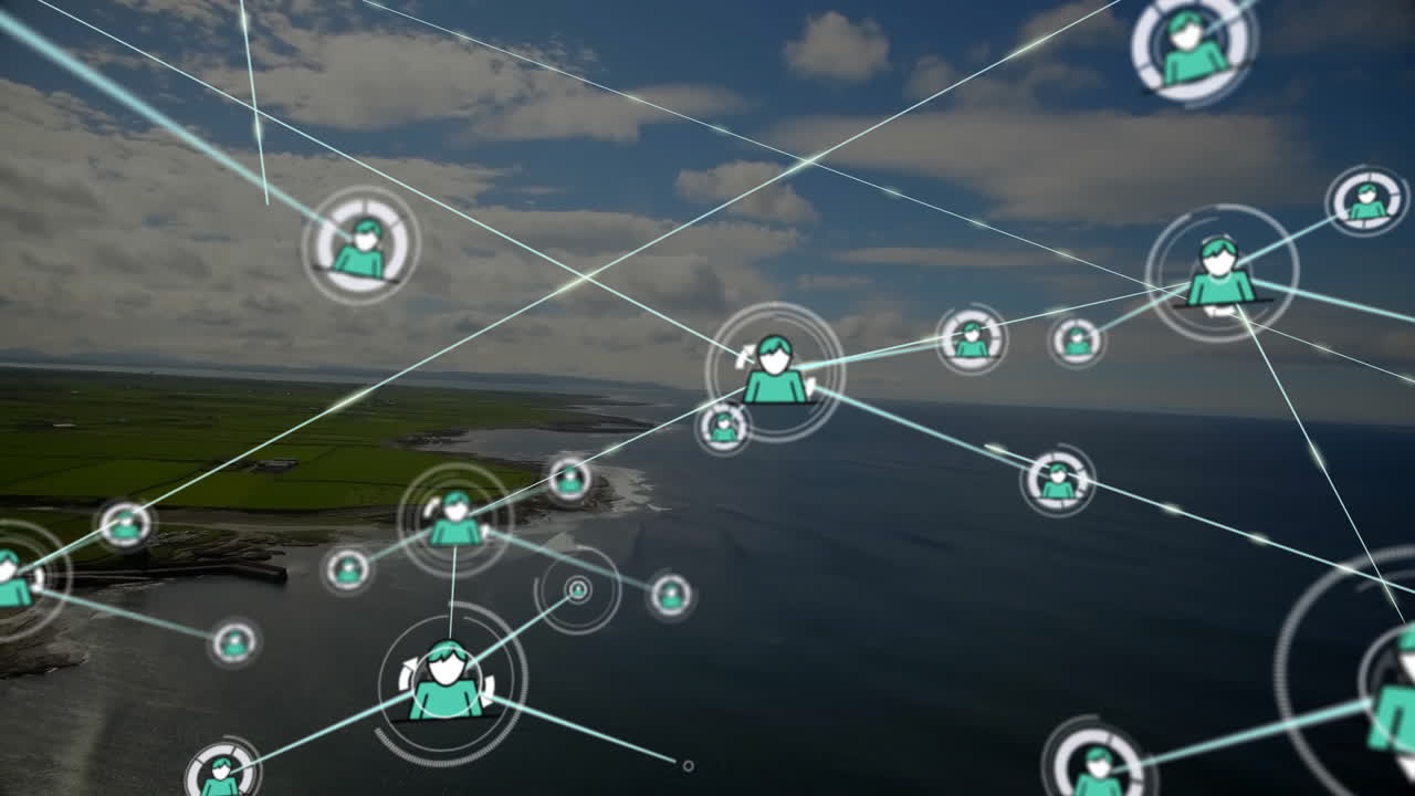 해안 풍경에 대한 네트워크 연결을 활성화하는 것