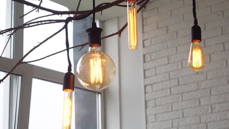 rustic chandelier with edison bulbs