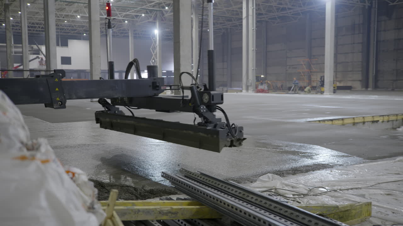 Concrete Floor Pouring in an Industrial Facility