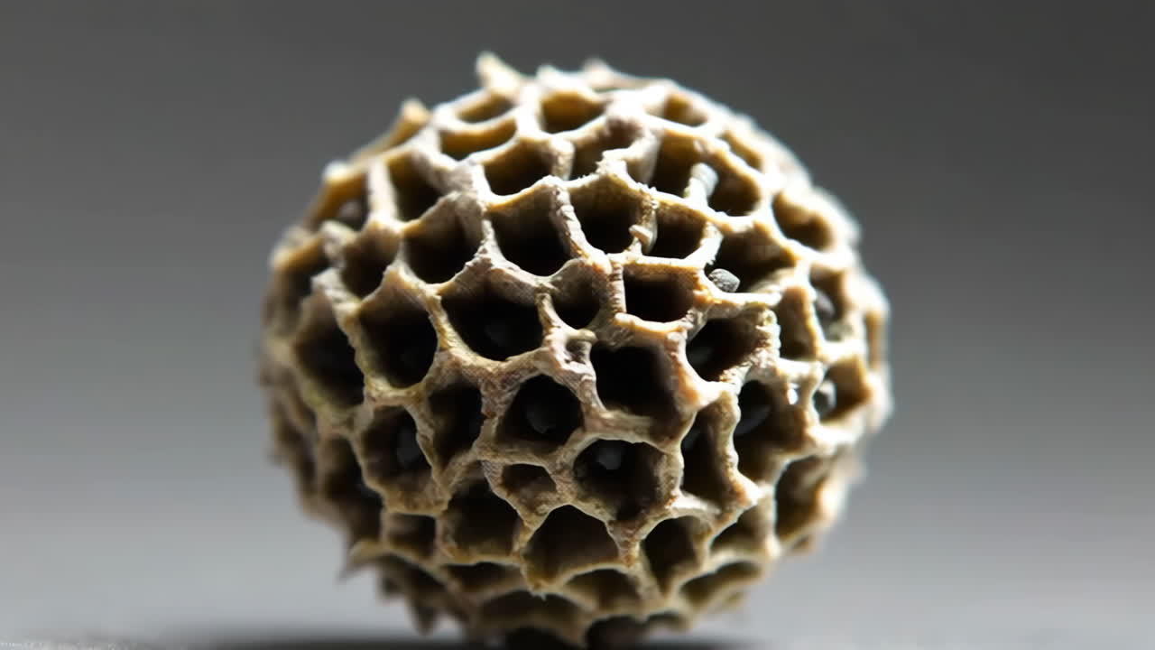 Close-up of a Dried Seed Pod