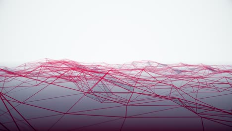 abstract geometric wireframe design