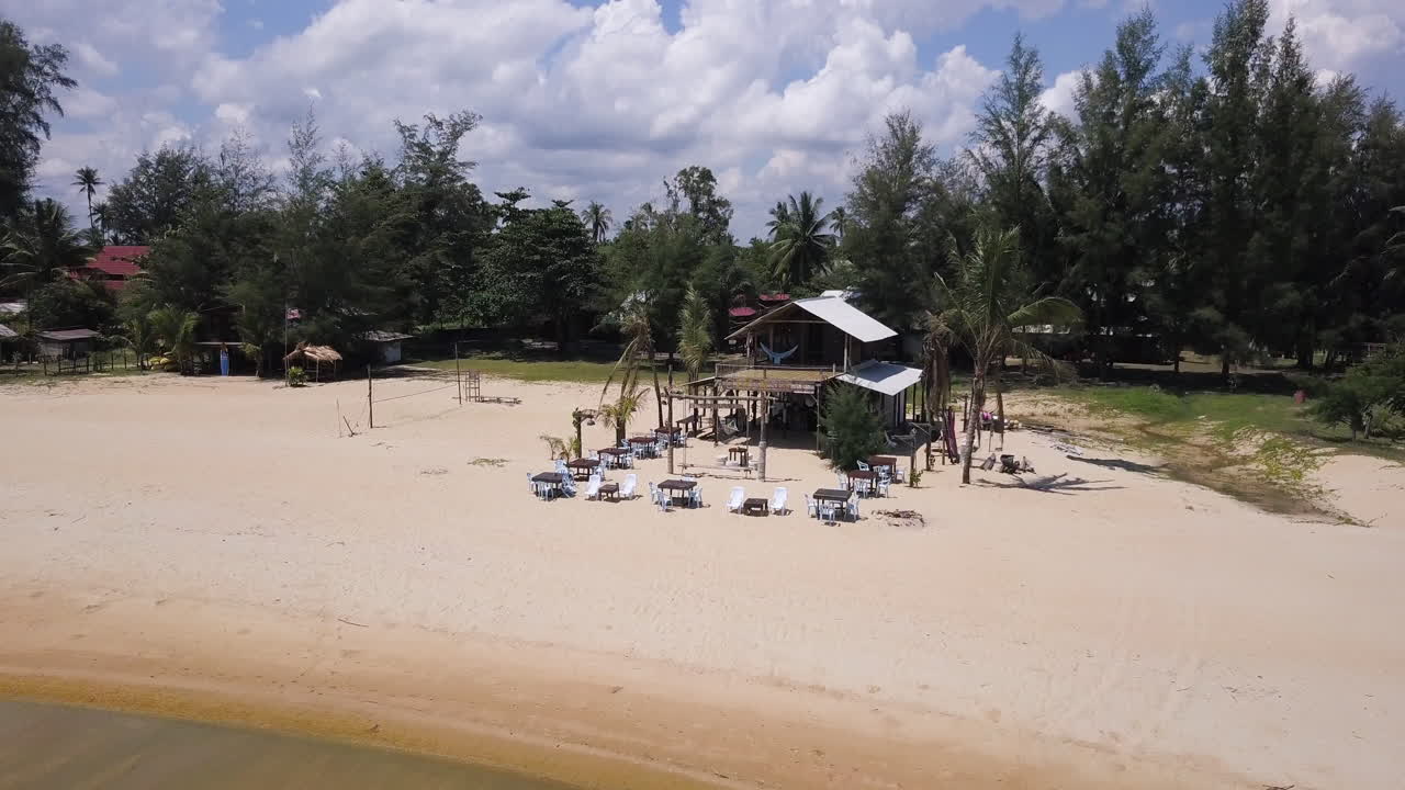 4k 드론 체러팅 비치 바, 말레이시아