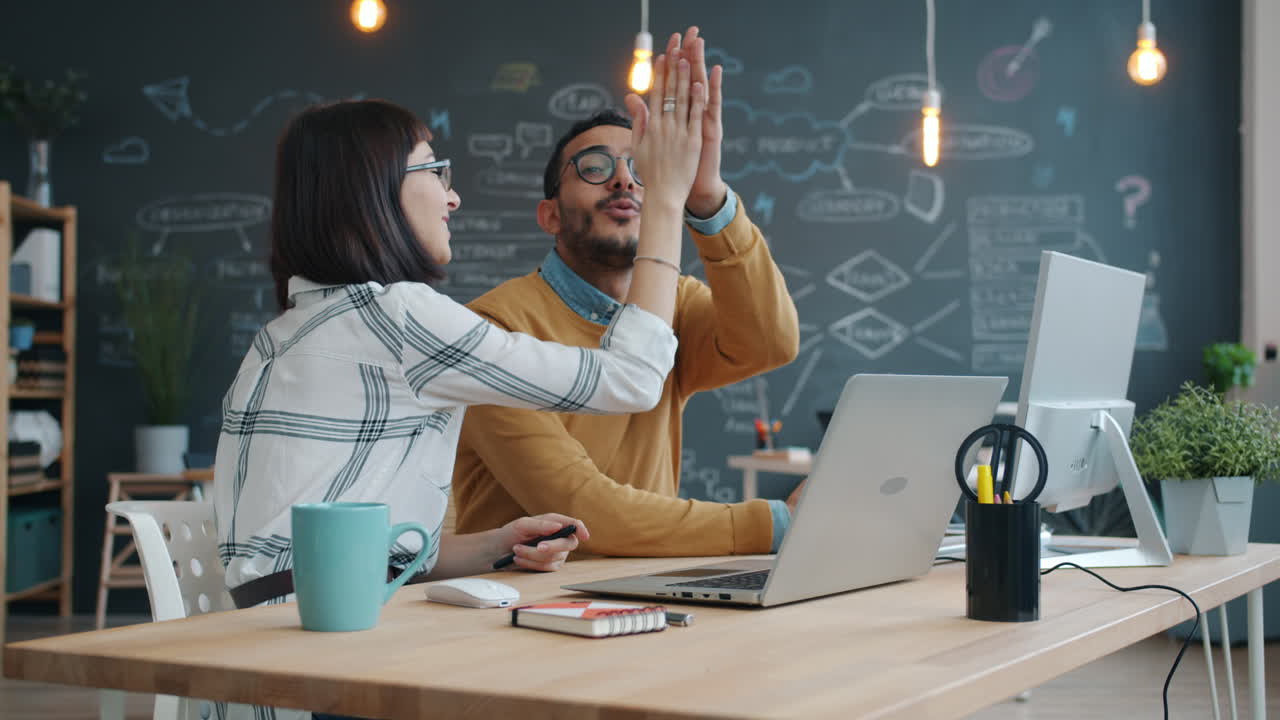 Business Colleagues Working Together on a Project