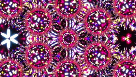 vj loop purple neon kaleidoscope. seamless animation.