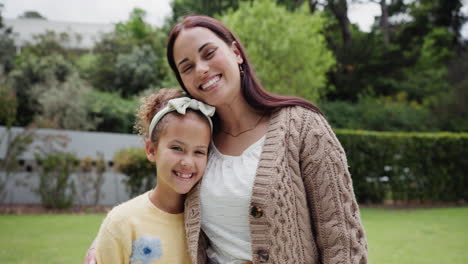 family, love and a daughter hugging her mother