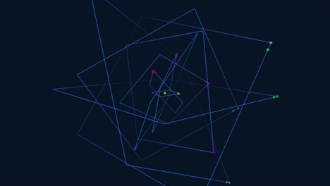 colorful hexagonal formation triangles of varying sizes