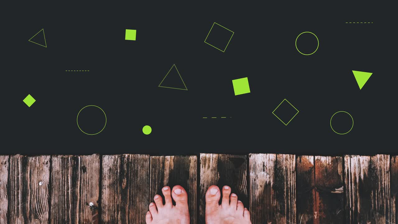 다양한 모양의 모션 그래픽