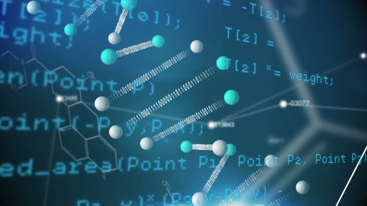 Chemical structures with codes and double helix DNA