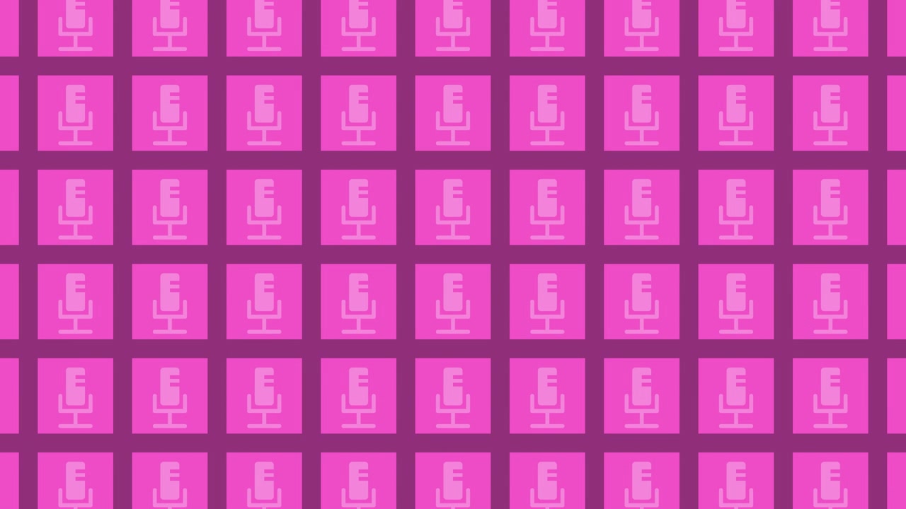 Pink Grid with Microphones