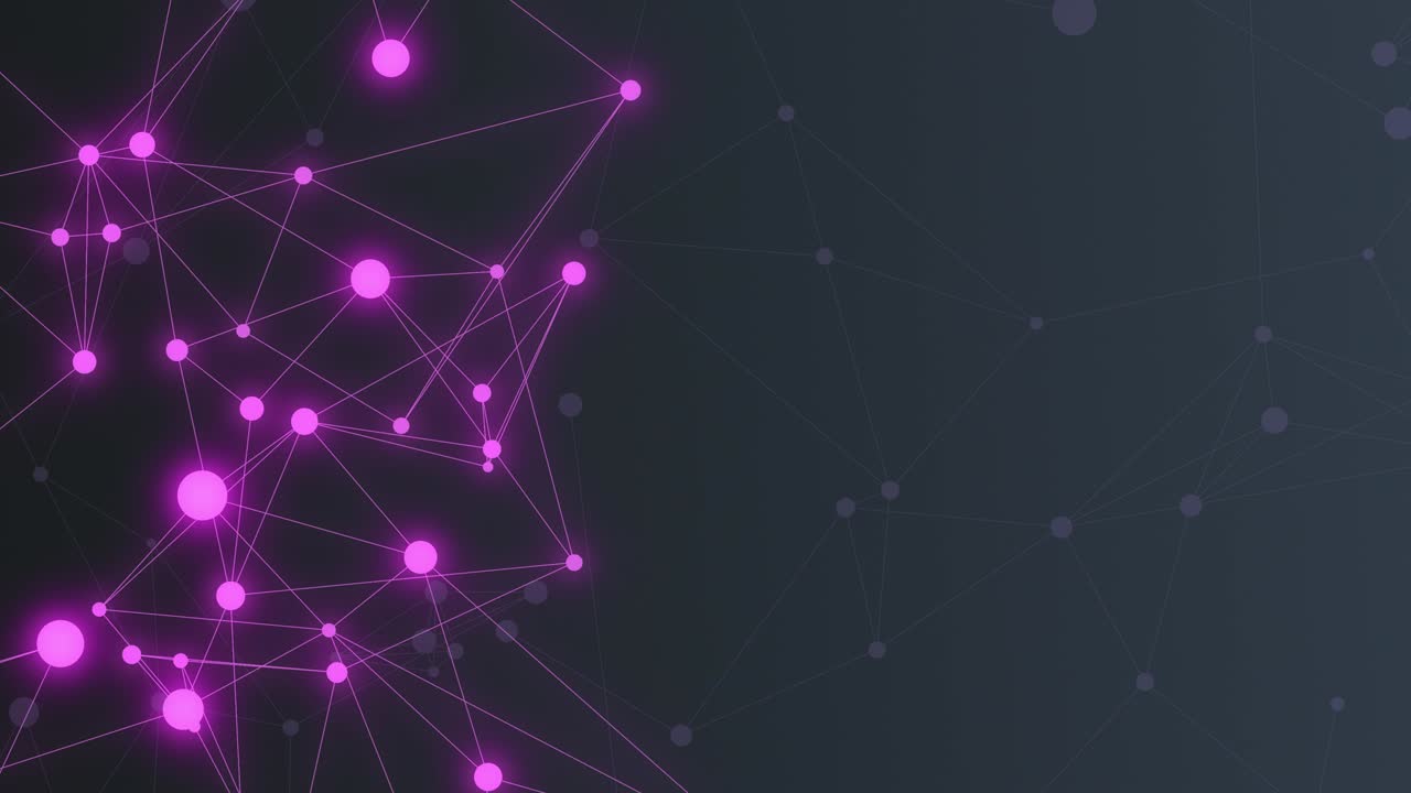 animación de red abstracta