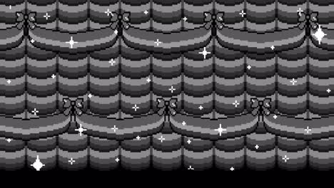 pixel art grayscale sparkle pattern background