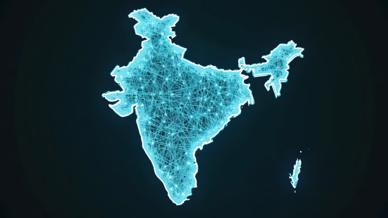 Digital map of India