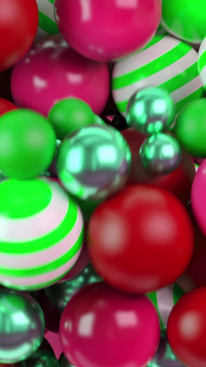 esferas 3d abstractas y coloridas