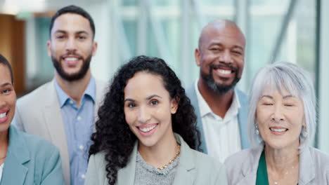 business people, team and smile portrait of happy