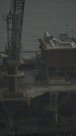 plataforma de plataformas petrolíferas en alta mar