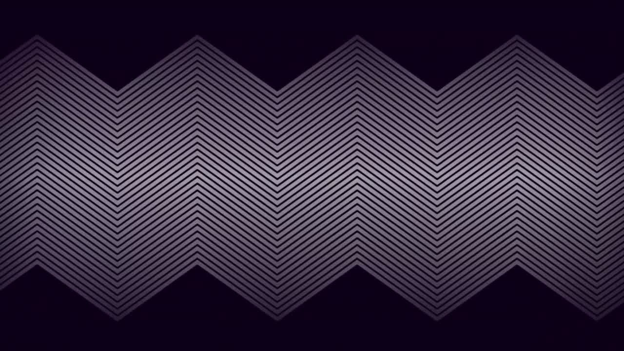 animación de delgadas líneas zigzag paralelas blancas que se desplazan lentamente sobre un fondo negro