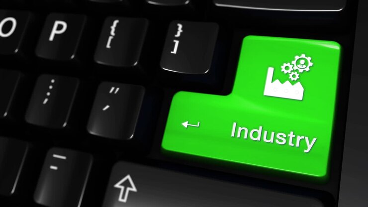 Industry Button on a Keyboard