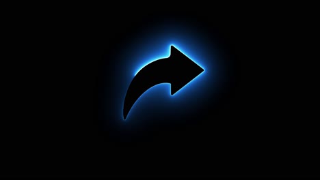 glowing share arrow icon