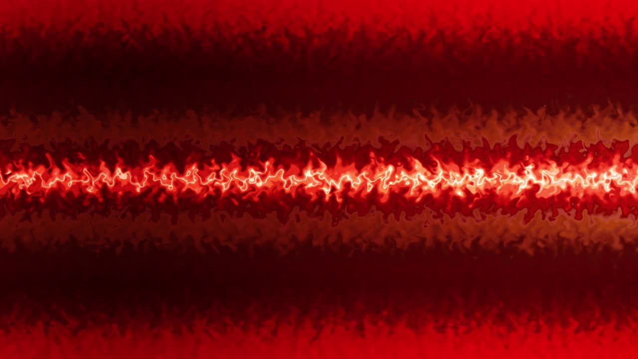 추상적인 노란색, 오렌지색, 빨간색, 자기 힘 필드, 번개, 파동, 에너지 배경 루프, 4k, 3d 디지털 애니메이션, 프랙탈, 빛, 스플래터, 전력, 에너지, 필드, 격동, 선, 파동