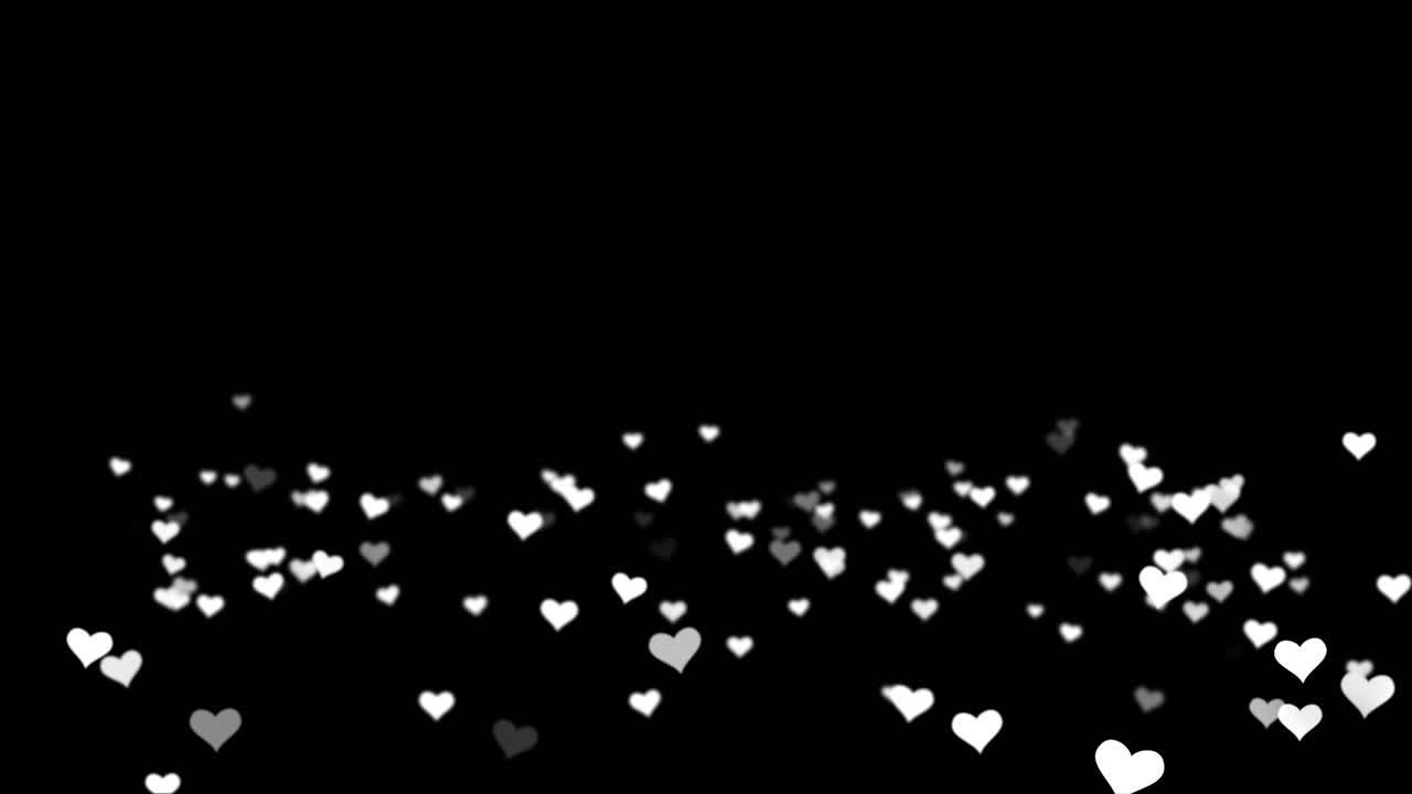 검은 바탕에 하 심장이 떨어집니다.