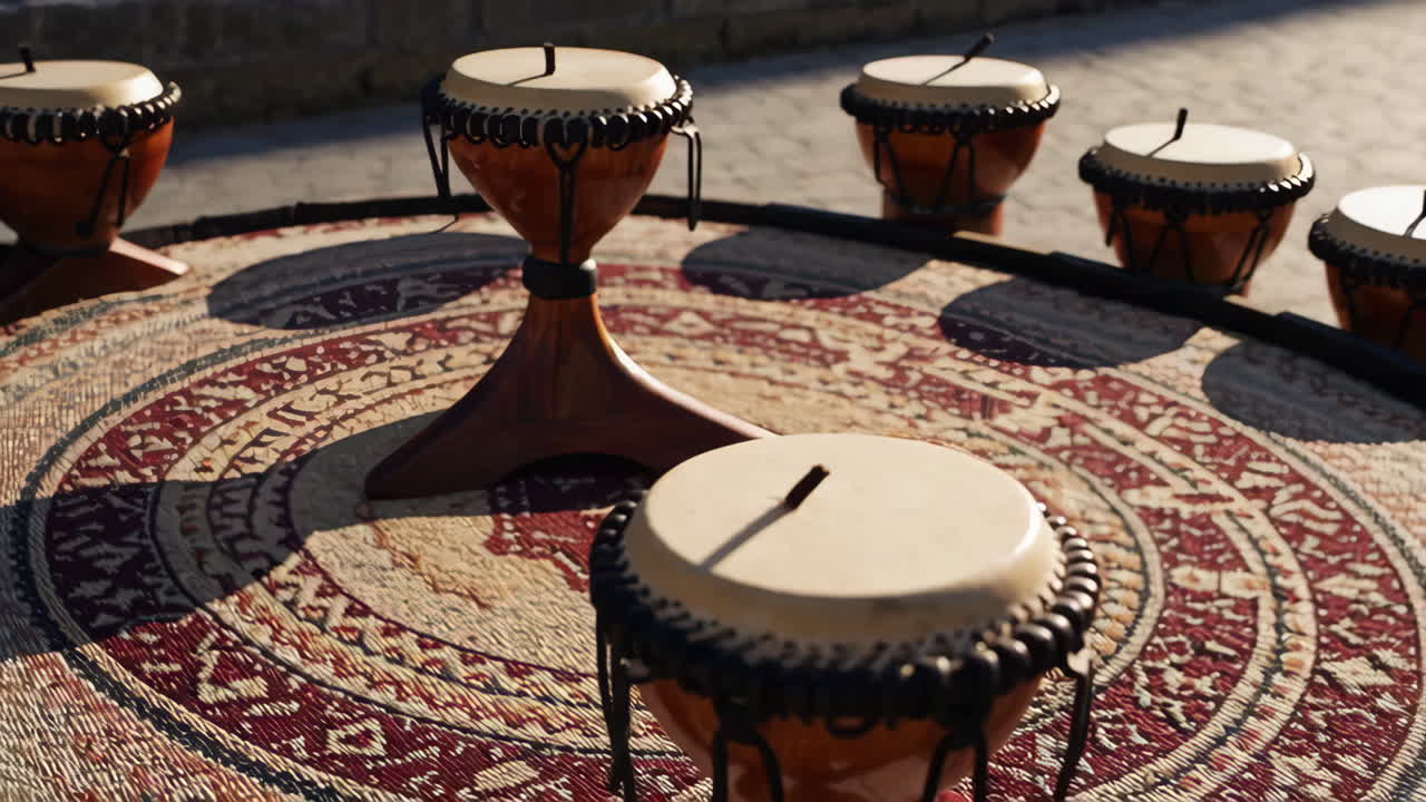 Traditional Drums and Ritualistic Ceremony