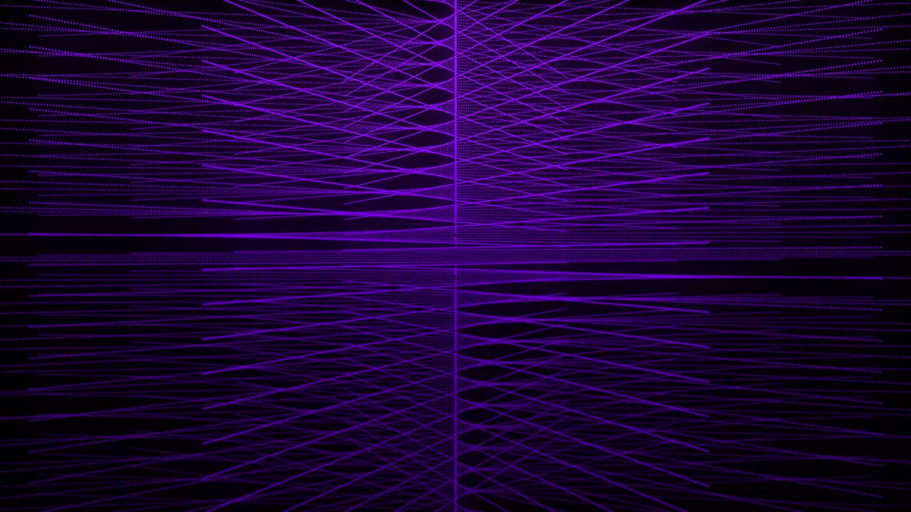 Animazione grafica in movimento con motivo a punti di colore viola.