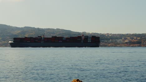 container cargo ship in the ocean