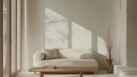 modern minimalist beige living room