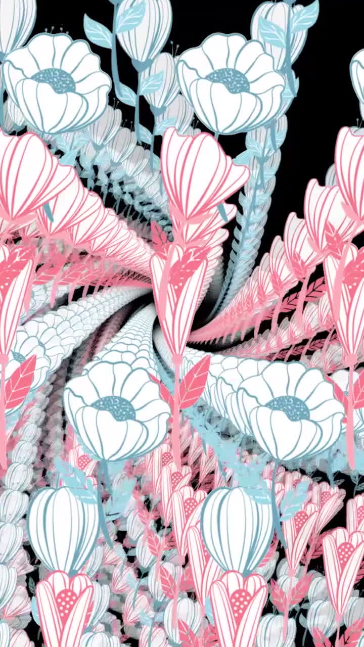 patrón floral caprichoso