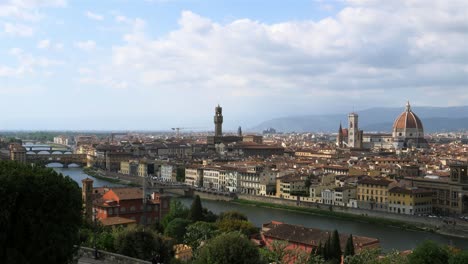 river arno running through florence italy