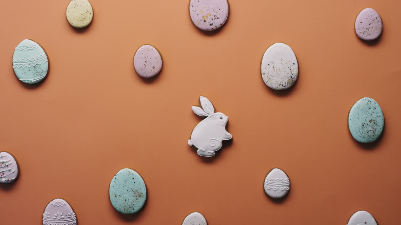 Top View of Tasty Easter Cookies