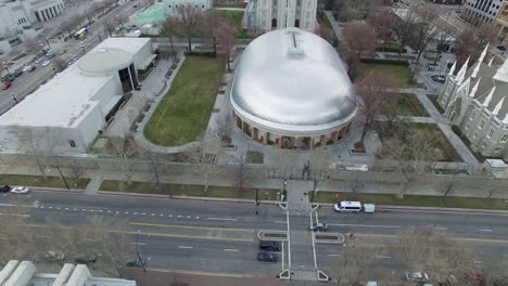 Vista-Aérea-Del-Tabernáculo-De-Salt-Lake-City