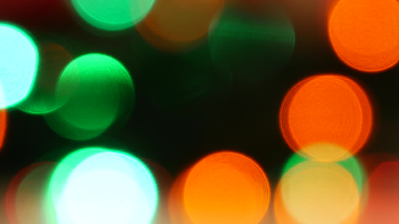 hermosa hipnótica fuera de enfoque luz parpadeante