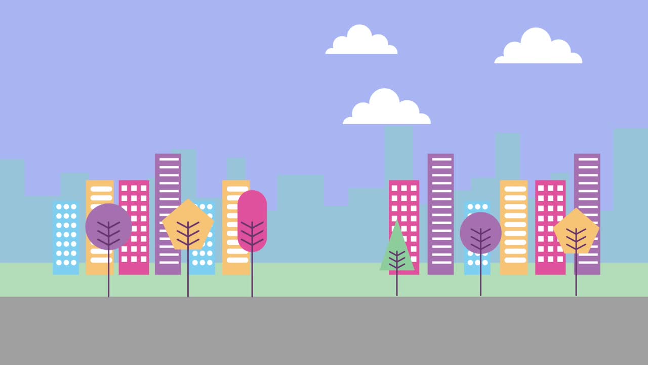 escena panorámica del paisaje