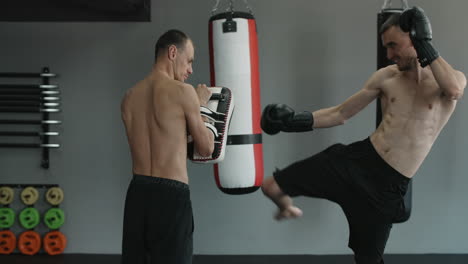 kickboxing training session