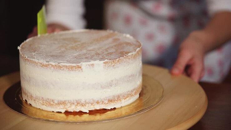 Persona che decora una torta