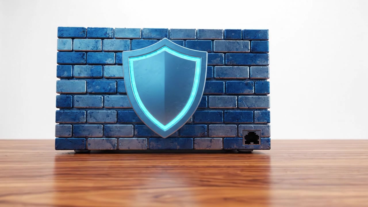 A secure digital storage device designed with a protective shield motif, featuring a captivating blue brick design that symbolizes data safety and reliability.