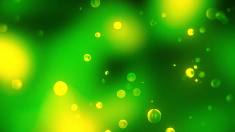 abstract green and yellow bokeh background