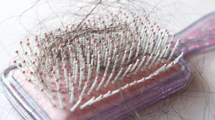 Excessive Hair Shedding: A Hairbrush Full of Lost Strands