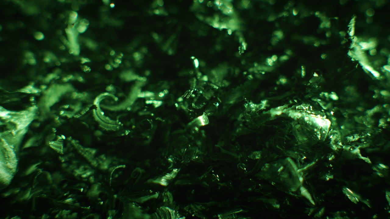 Emerald color metal erratic movement