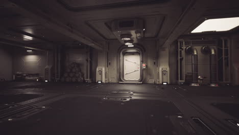 dentro de una nave espacial