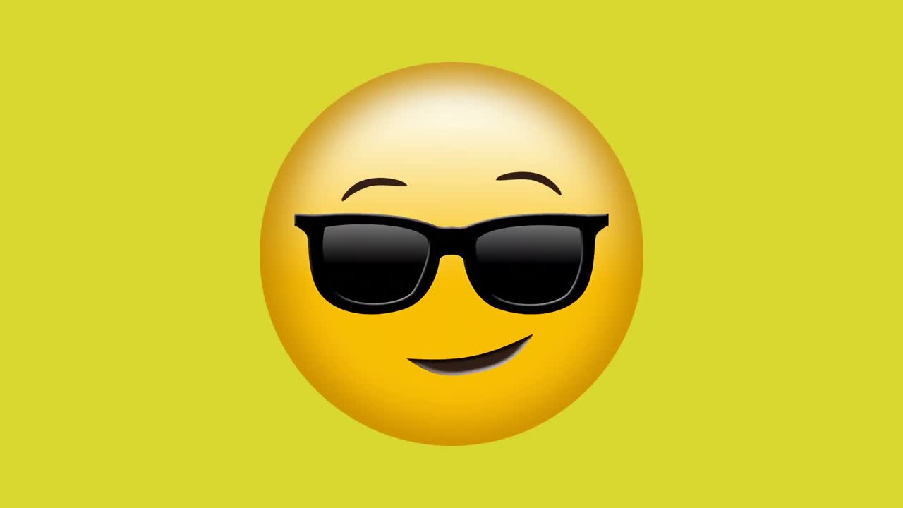 emoji cool che indossano occhiali da sole