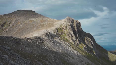 panorama of mount keipen, popular hiking trail in norway