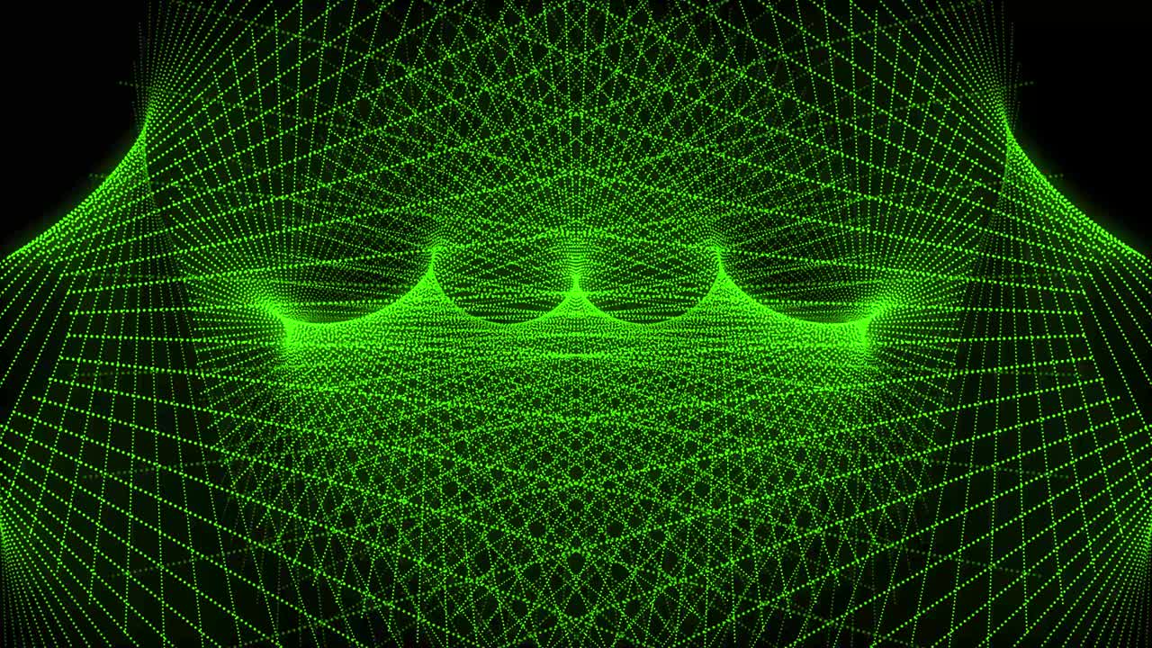 Green color Dot Shape Pattern animation motion graphics