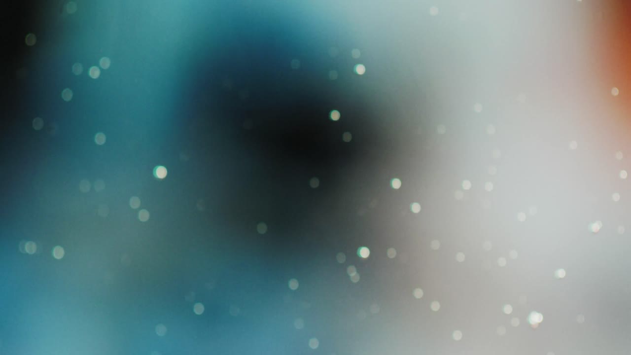 animazione di bolle che si muovono su sfondo blu con spazio di copia