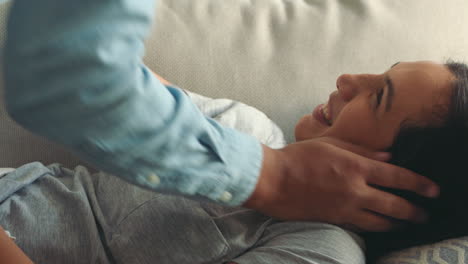 Love,-kiss-and-smile-bedroom-couple-relaxing