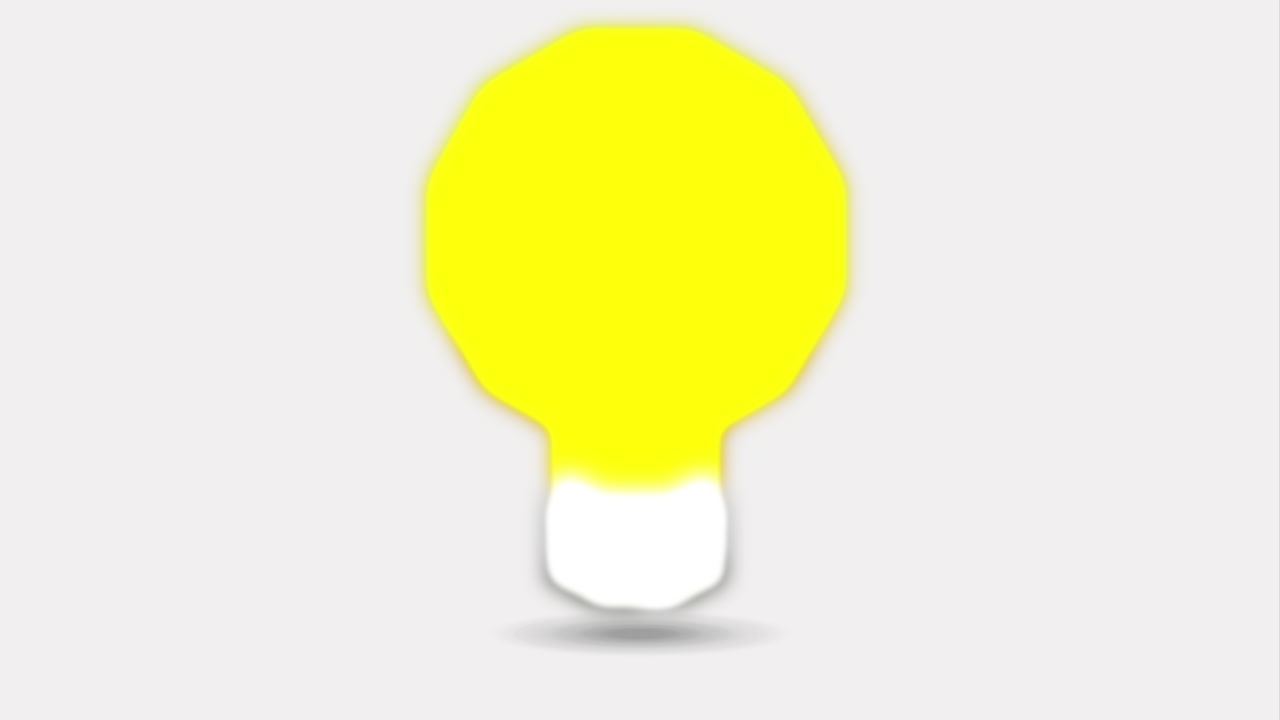 ilustración geométrica de la bombilla