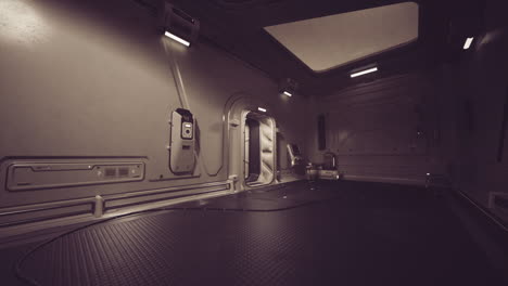 futuristic spaceship interior