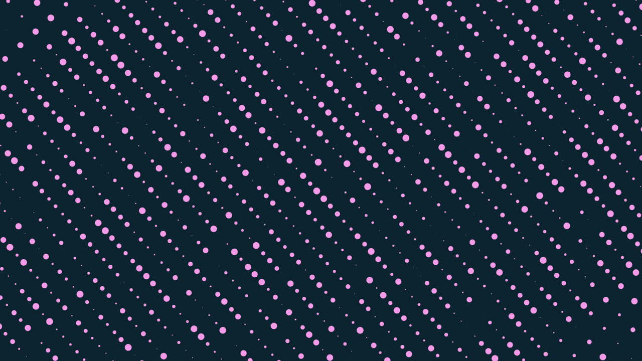 Dots in varying sizes form a captivating grid pattern on a deep blue backdrop