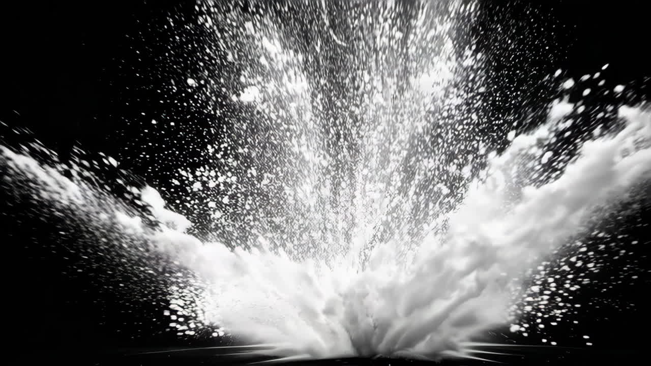 White Foam Explosion